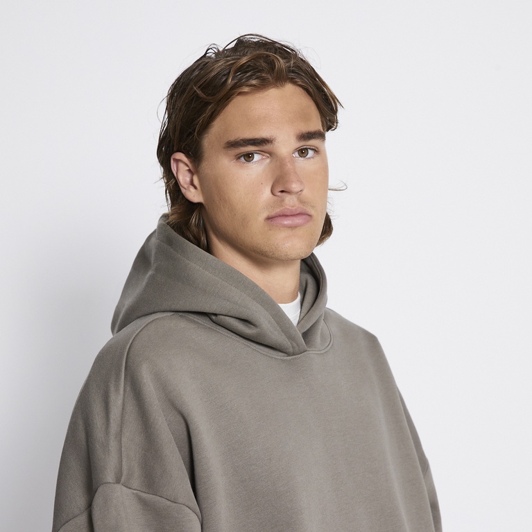 Heavy hoodie "Under" Green